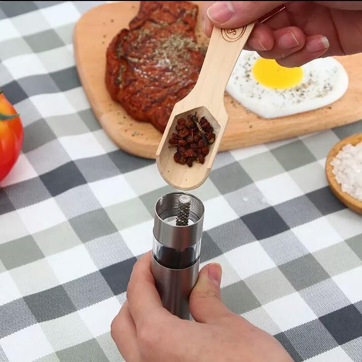 Manual Thumb push Pepper Mill - waseeh.com