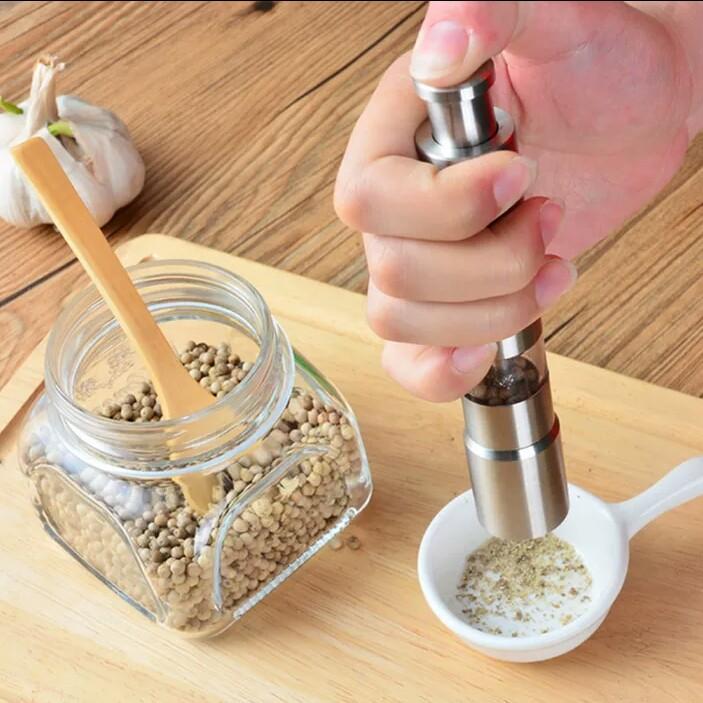 Manual Thumb push Pepper Mill - waseeh.com