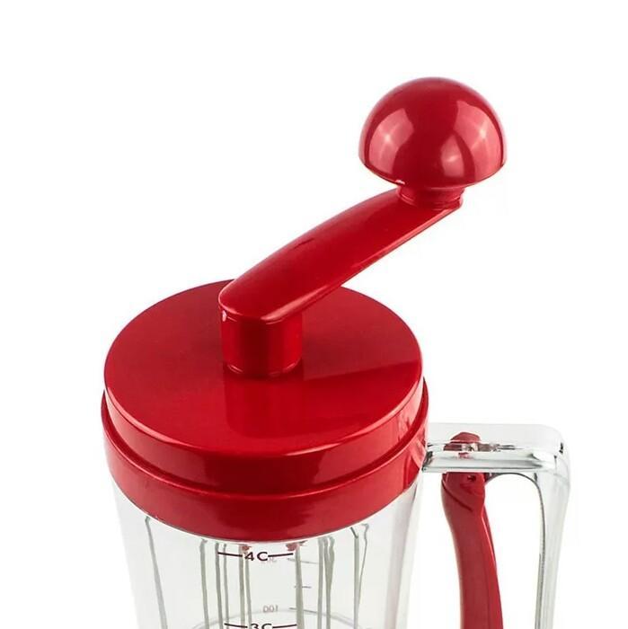 Bakeware 3-in-1 Manual Mixer Batter Dispenser for Cupcakes Muffin Cake Waffles Pancake Machine with Measurement Cookie Tools 010 - waseeh.com