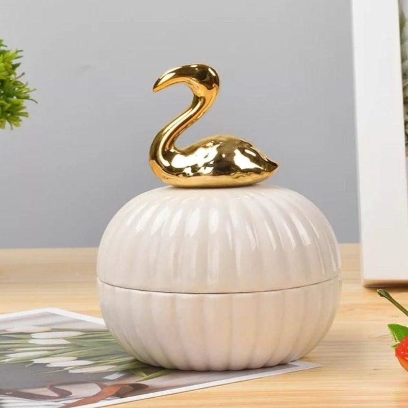 Souvenir Storage Jewelry Jar (White) - waseeh.com