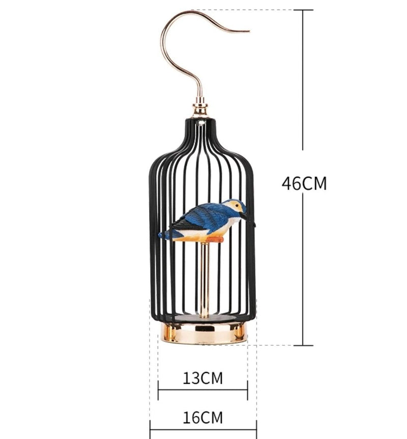 Golden Metal Birdcage Decor - waseeh.com