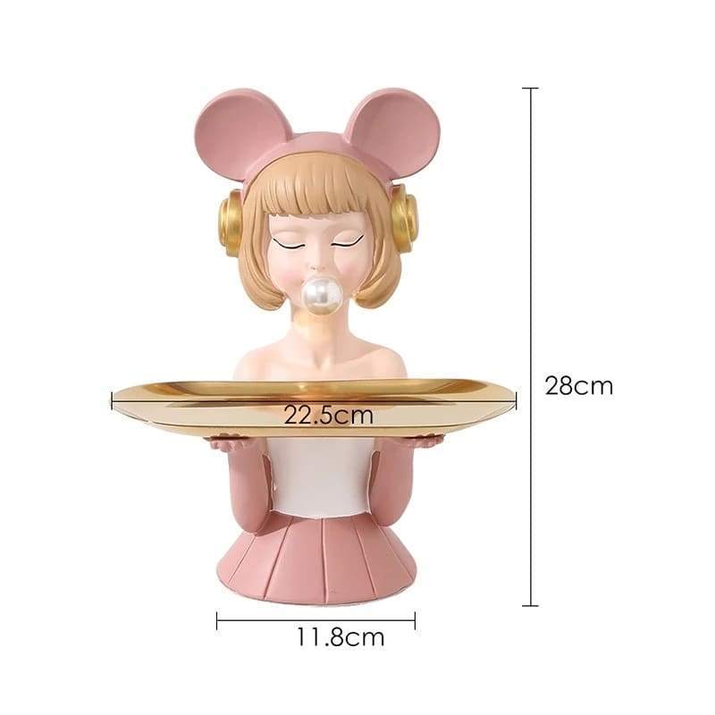 Headphone Girl Storage Tray - waseeh.com