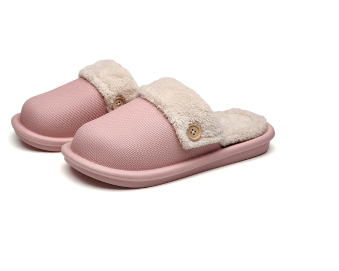 Winter Fur Waterproof Slippers (Pink) - waseeh.com