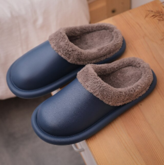 Men Women Waterproof Indoor Slippers (Blue) - waseeh.com