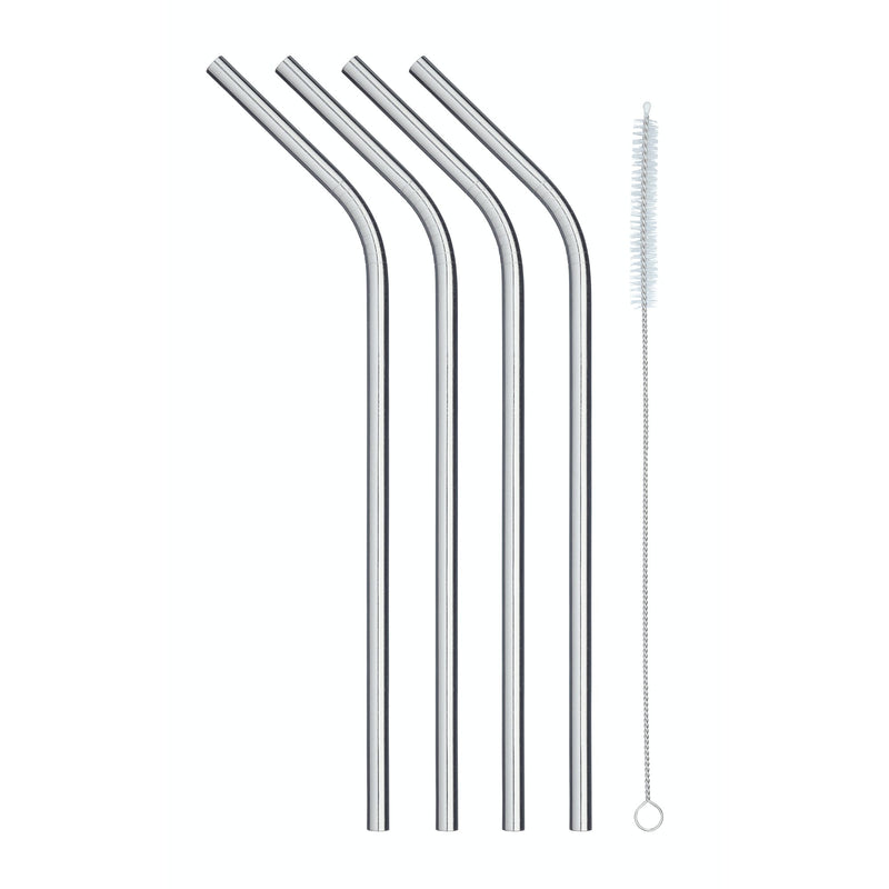 4 Bend Stainless Steel Straws - waseeh.com