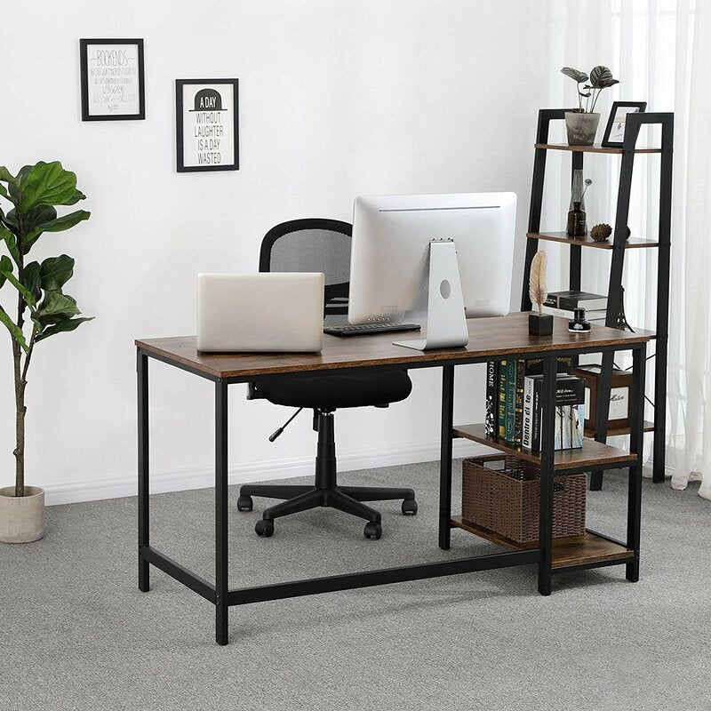 Wide Bucket Home Office Workstation Writing Organizer Desk Table - waseeh.com