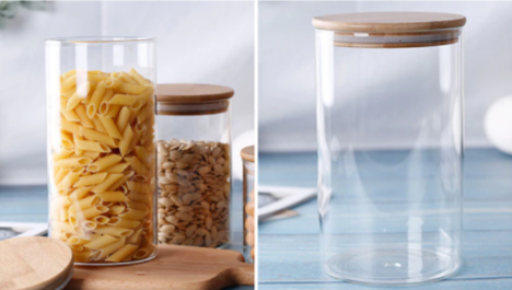 Transparent High Borosilicate Storage Bottle - waseeh.com