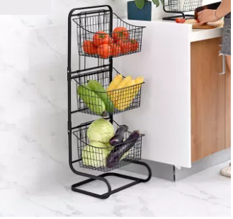 Alluring Storage Kitchen Organizer Rack (3-Tier) - waseeh.com