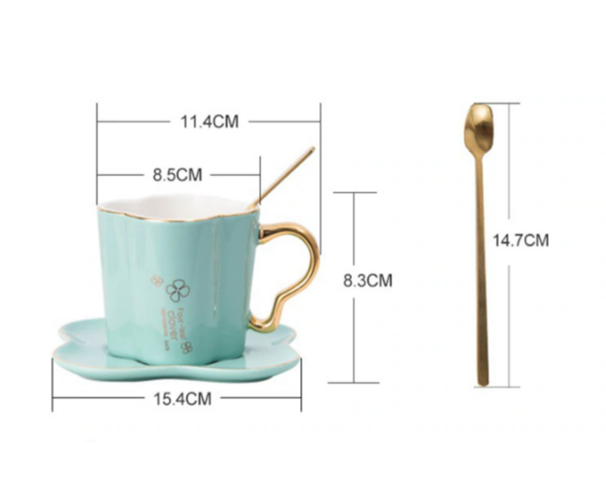 Elegant Four-leaf Clover Cup Set - waseeh.com