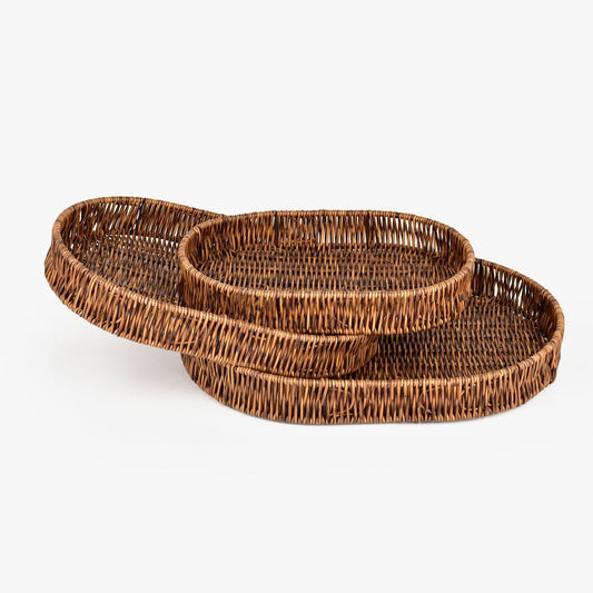 Nostalgic Braided Basket (Oval) - waseeh.com