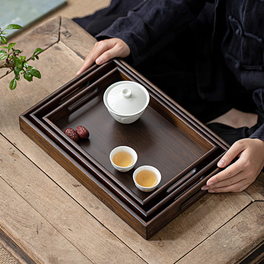 Triple Wooden Tray Tea Set (Pack of 3) - Special