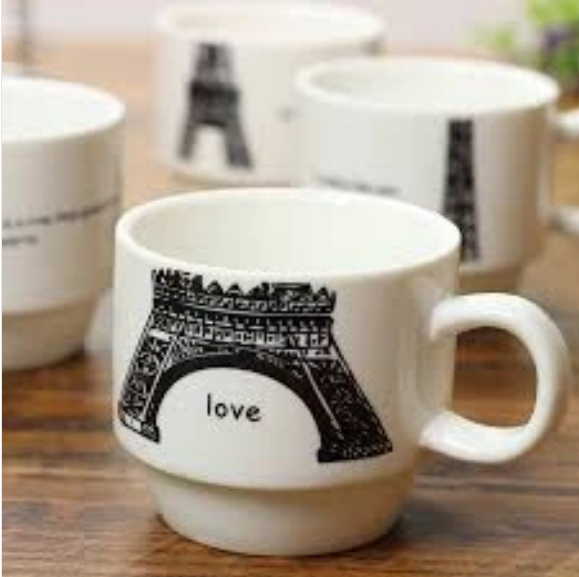 Eiffel Tower Coffee Mugs (4 Pcs) - waseeh.com