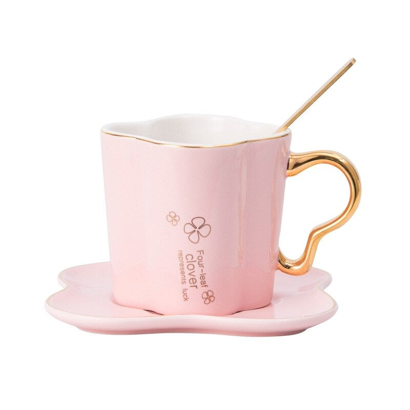 Elegant Four-leaf Clover Cup Set - waseeh.com