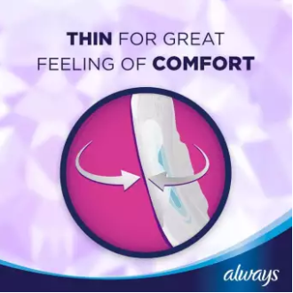 Always Diamonds Ultra Thin Sanitary Pads, Long, Single Pack - waseeh.com