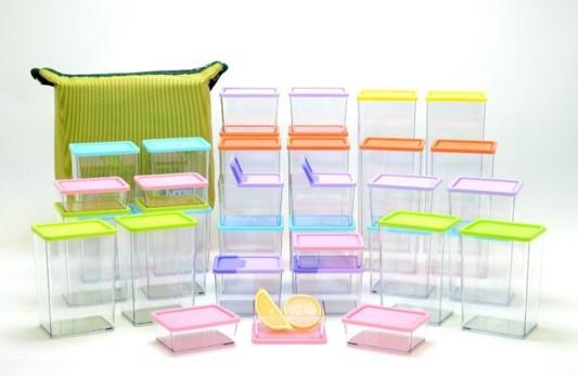 Air vent Stackable & Space-Savvy Pocket Block Food Container (6 pcs) - waseeh.com