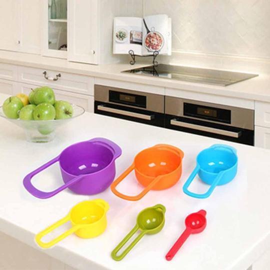 Rainbow Measuring Cups (6pcs) - waseeh.com