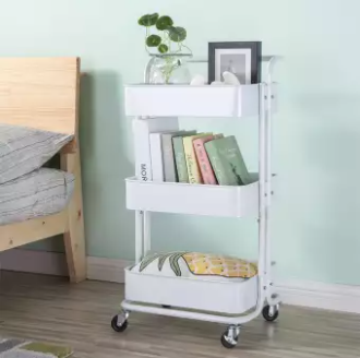 Nude Trolley Storage Basket (3-Tier) - waseeh.com