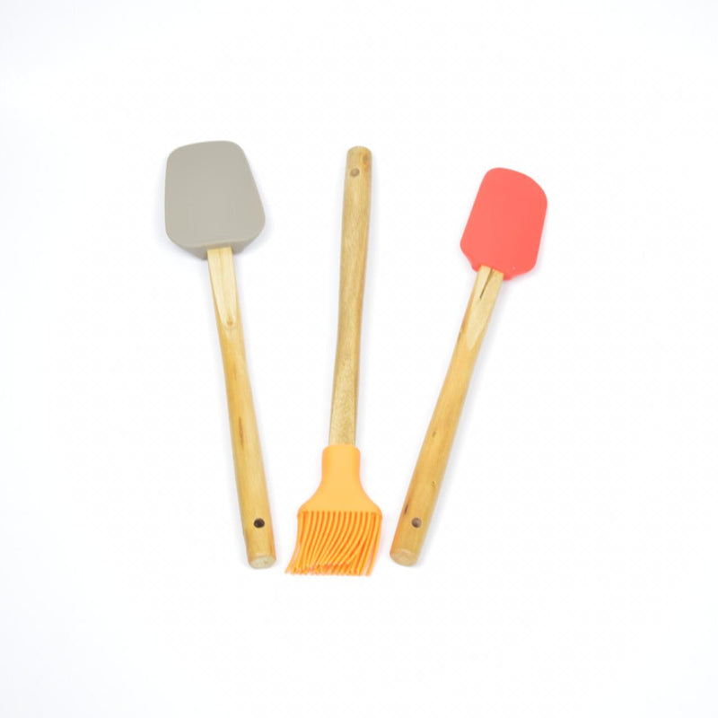 Tri Color Silicon Spatula Set (Pack of 3) - waseeh.com