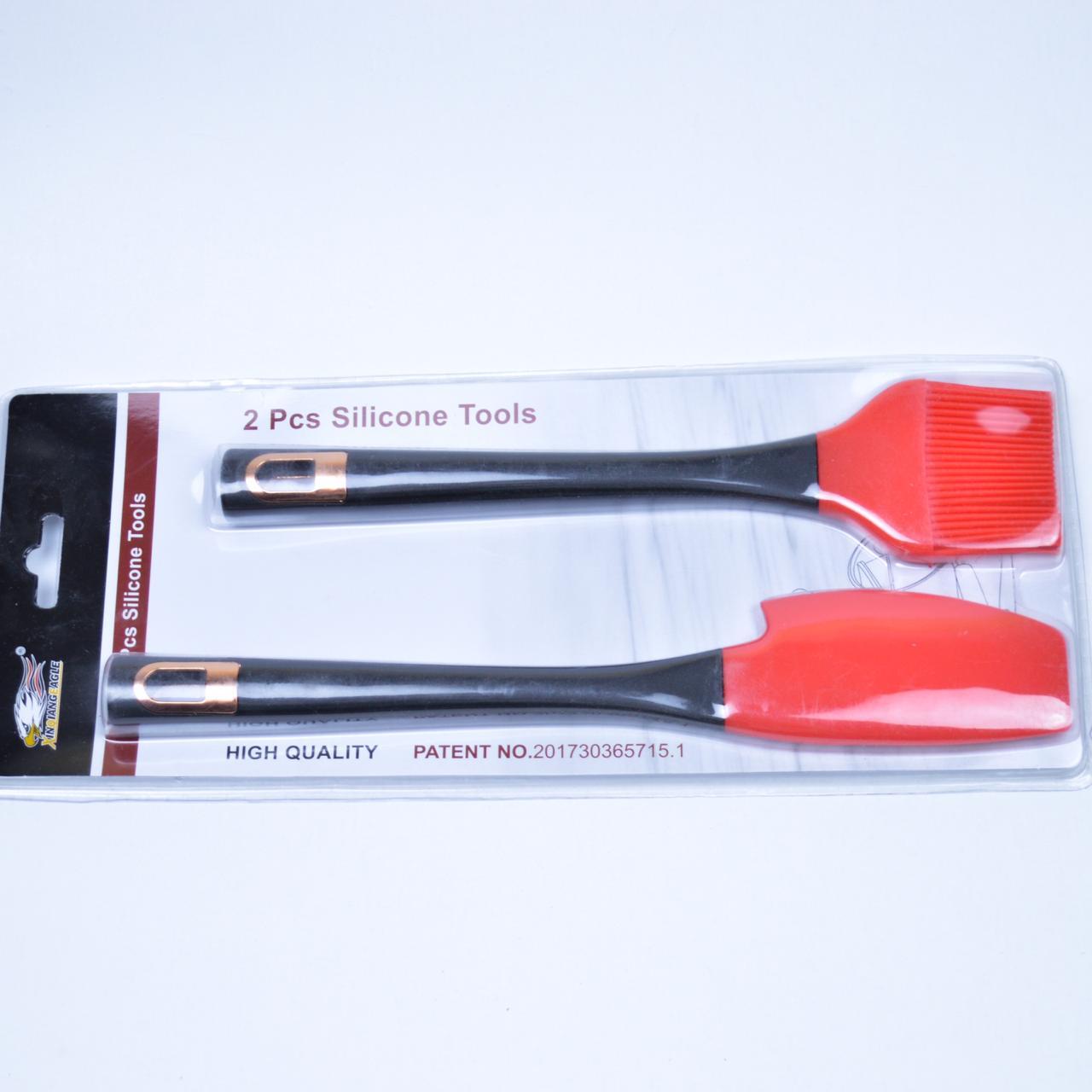 Silicon spatula and brush set - waseeh.com