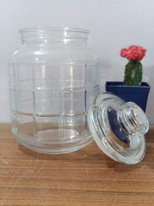 Swish Glass Storage Jar - waseeh.com