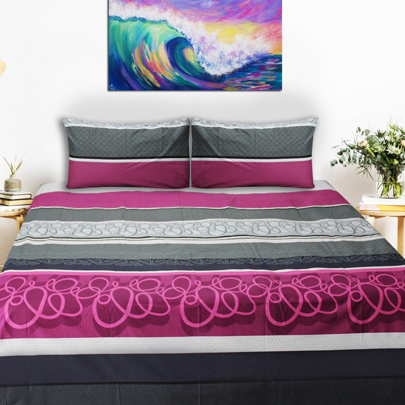 Cotton satin Quilt Cover Set (4 pcs) - waseeh.com