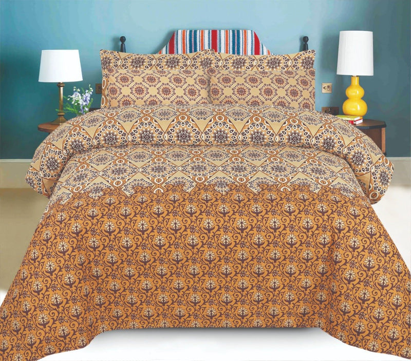 Brown Cotton Bed Sheet - waseeh.com