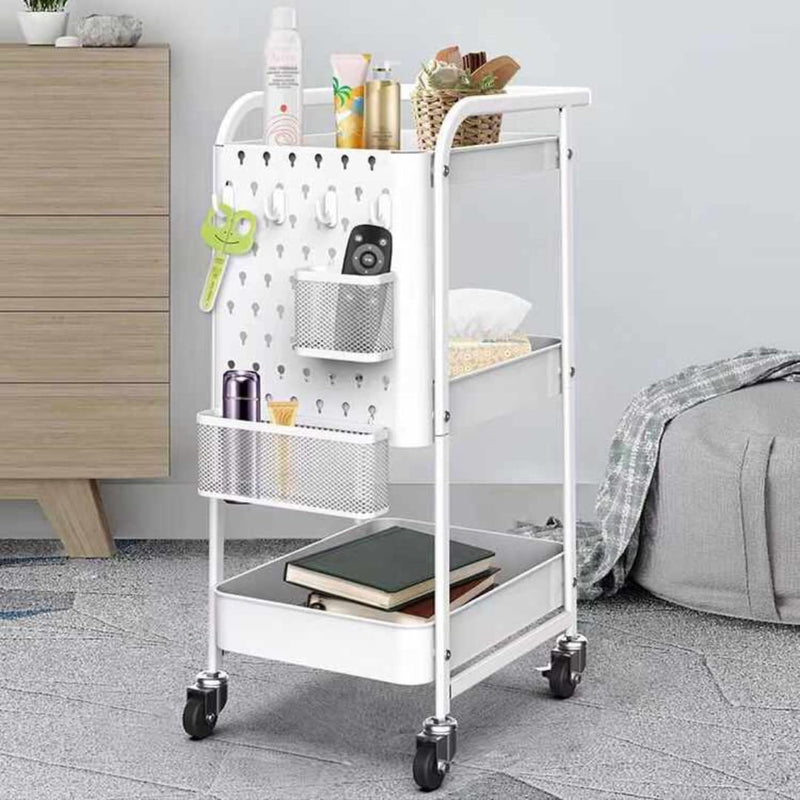 Rolling Utility Kitchen Cart Trolley (3-Tier) - waseeh.com