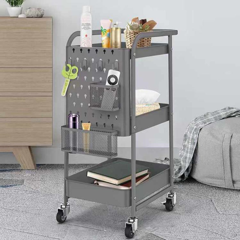 Rolling Utility Kitchen Cart Trolley (3-Tier) - waseeh.com