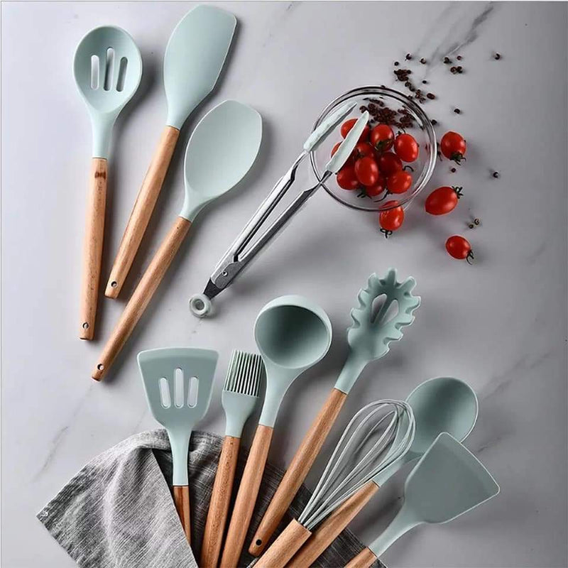 Olyee Silicone Utensils Set - waseeh.com