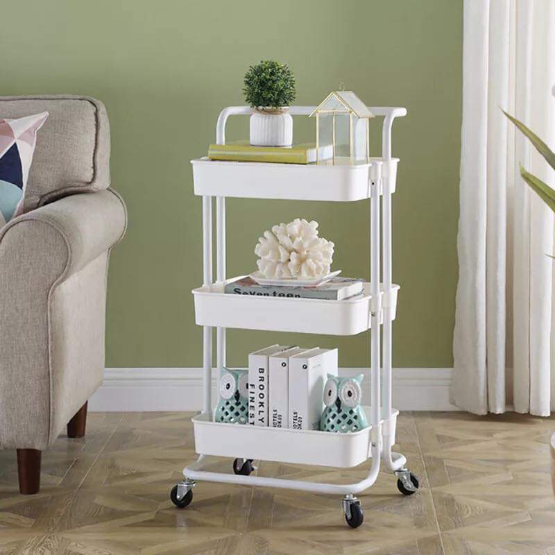 Nude Trolley Storage Basket (3-Tier) - waseeh.com