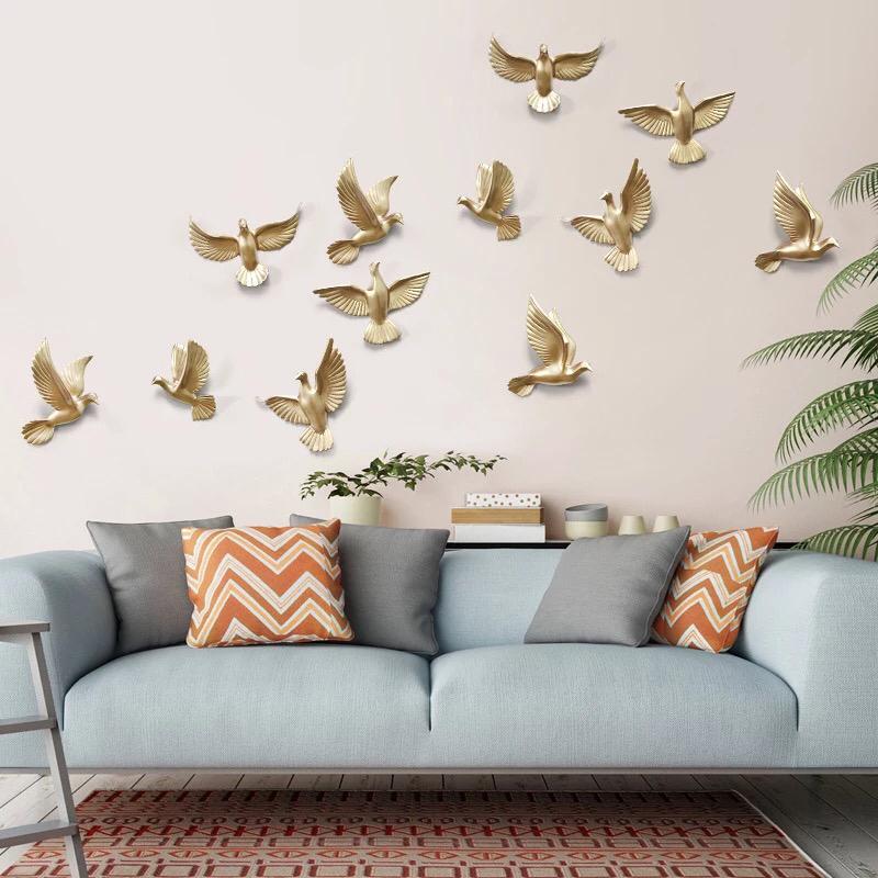 3D Wall Mounted Birds (6 pcs) - waseeh.com