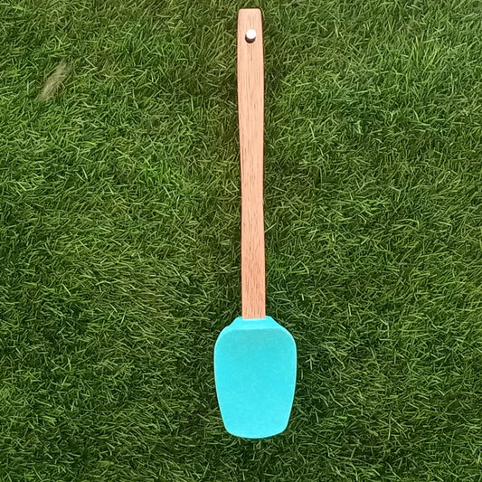 Simple Silicone Bamboo Spatula - waseeh.com