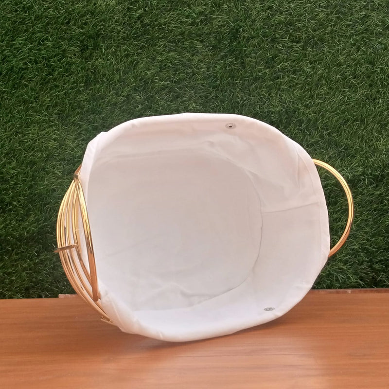 Golden Metal Bread Basket - waseeh.com