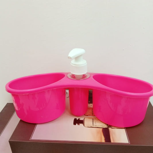Soap Dispenser and Sponge Holder  (2 in 1) - waseeh.com