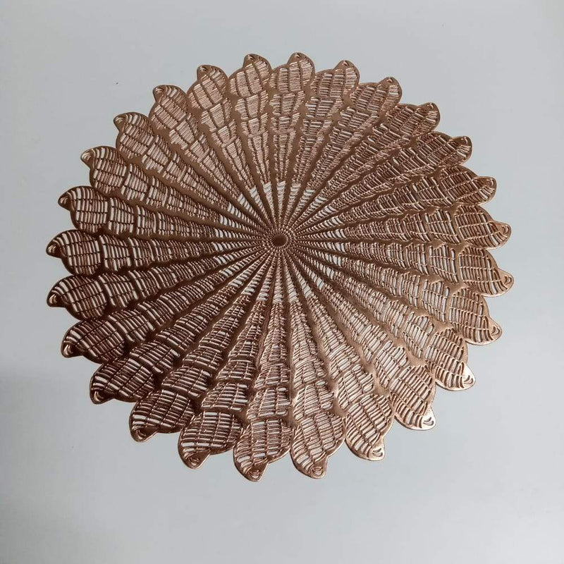 Bronzy Table Toppie (Flower Bloom) - waseeh.com