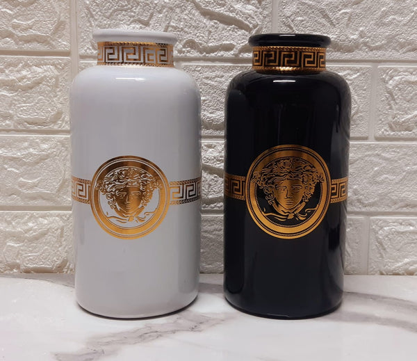 Versace Golden Ceramic Jar - waseeh.com