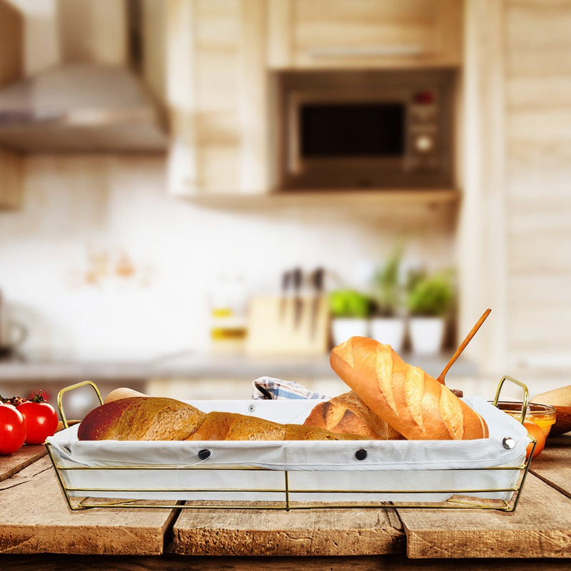 Alluring Goldish Bread Kitchen Basket - waseeh.com