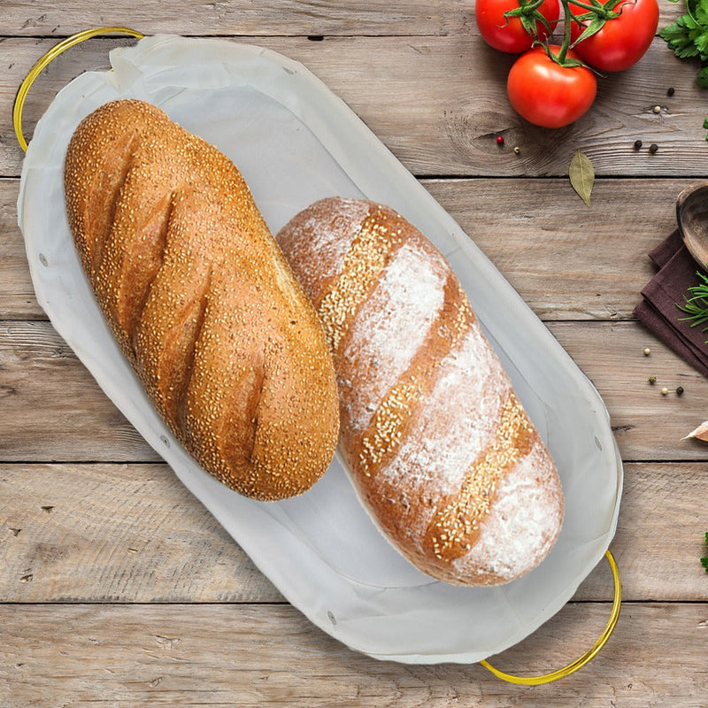 Alluring Goldish Bread Kitchen Basket - waseeh.com