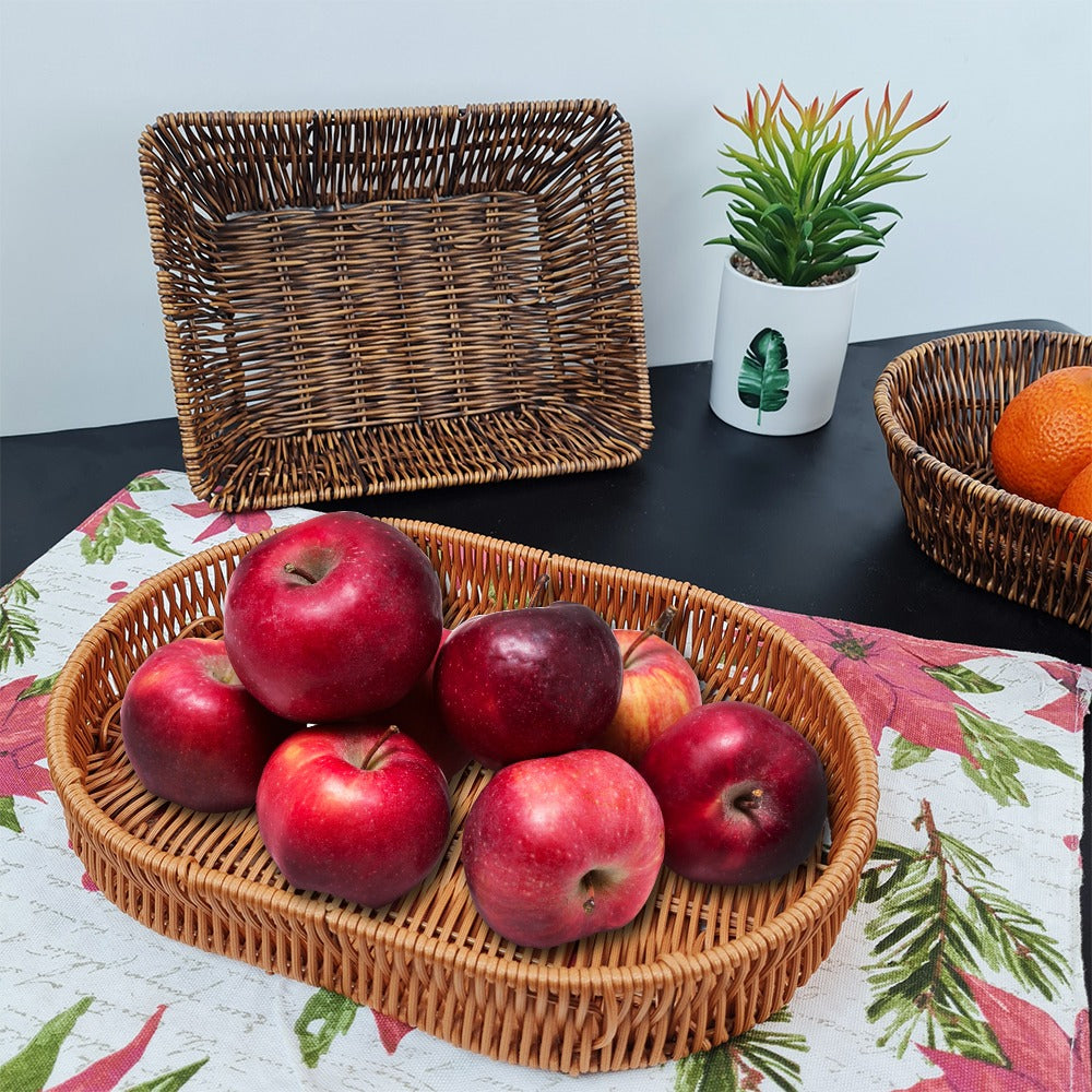 Nostalgic Braided Basket (Oval) - waseeh.com