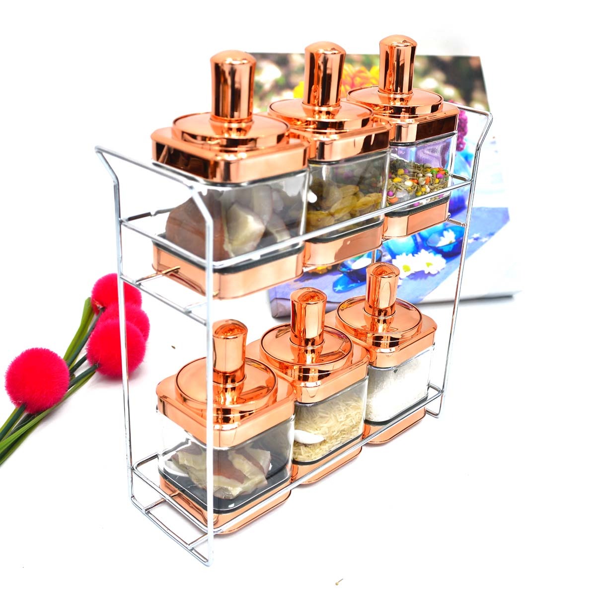 Sunburned Spice Rack Set - waseeh.com
