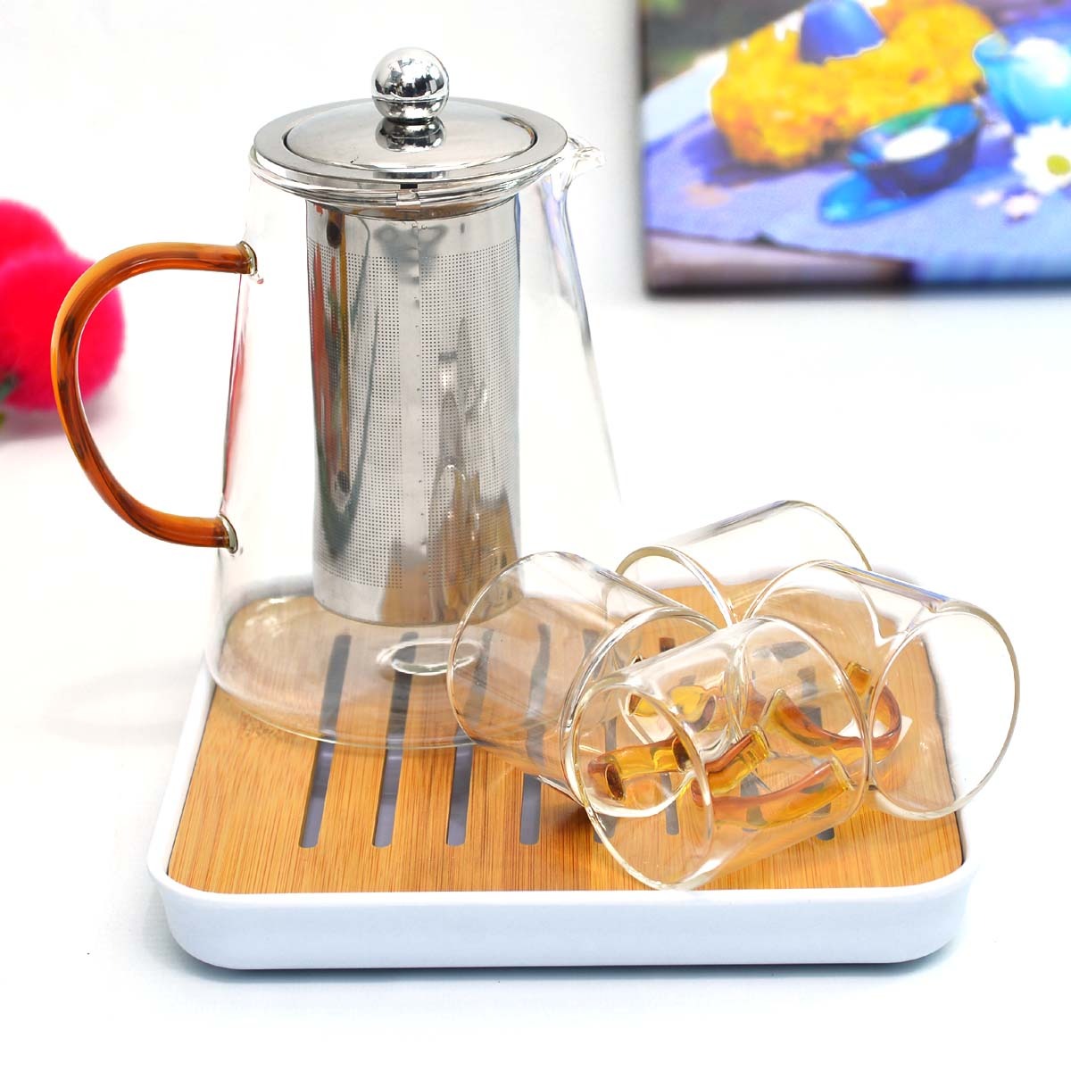 Deli Glassware Kahwa-Tea Set - waseeh.com