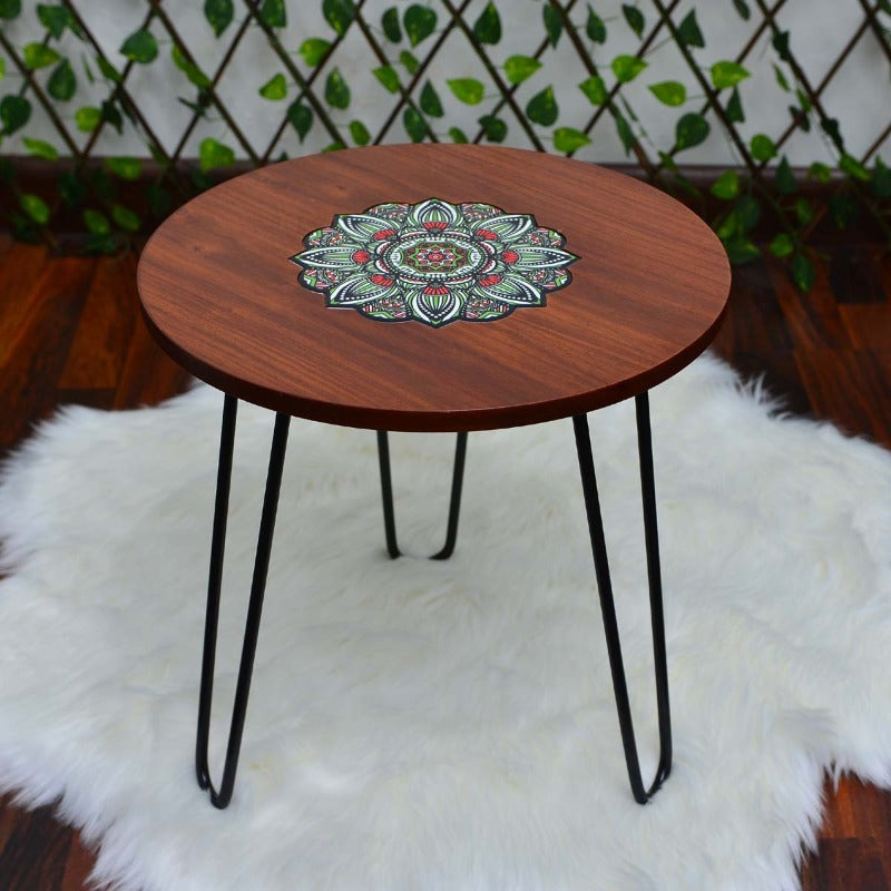 Asiatic Orchid Hairpin Leg Coffee Side Table (MDF) - waseeh.com