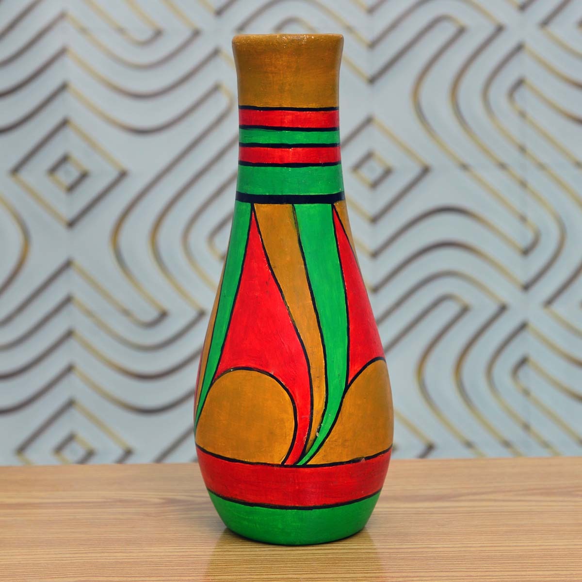 Small Vase - Floral - Earthen Pot - waseeh.com