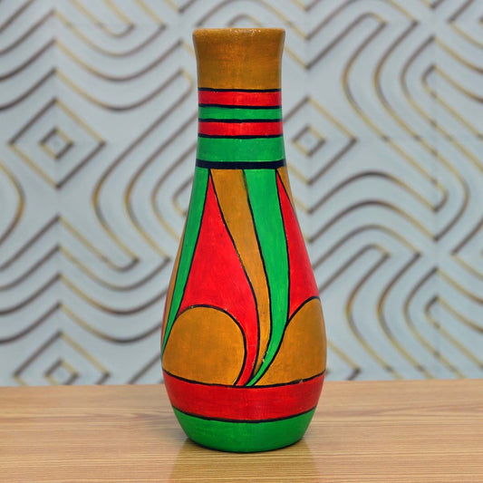 Small Vase - Floral - Earthen Pot - waseeh.com