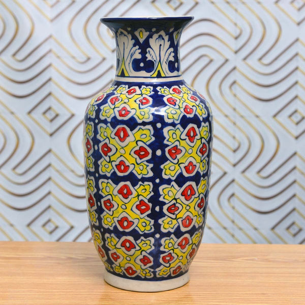 AYLIEFF Felicity Vase-Blue pottery - waseeh.com