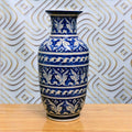 AYLIEFF Felicity Vase-Blue pottery - waseeh.com