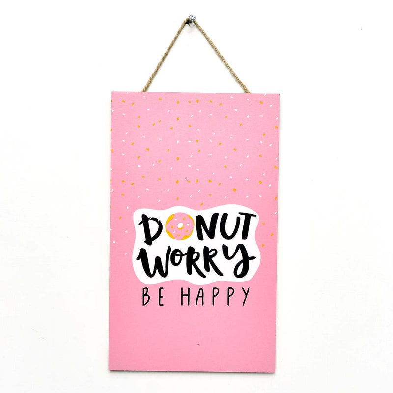 Wall "Donut worry" caption decor - waseeh.com