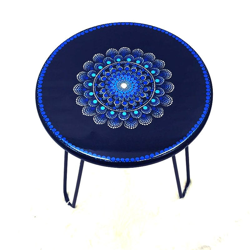 Blue Myst Hairpin Table - waseeh.com