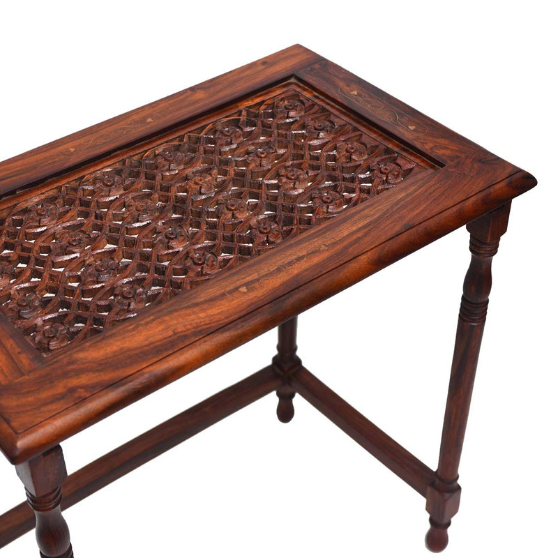 The shrines Nesting Shisham Tables (Set of 4) - waseeh.com