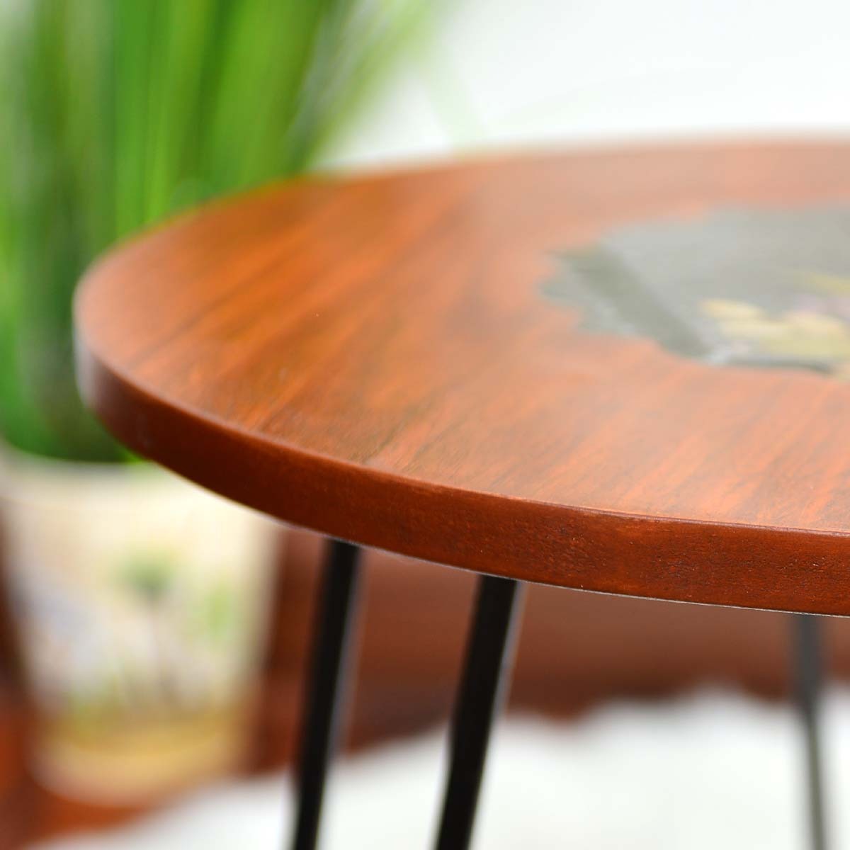 Chisel Hairpin Living Lounge Side Center Coffee Table - waseeh.com